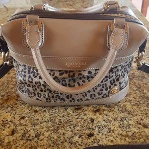 Spartina Leopard Print Calf Hair Satchel